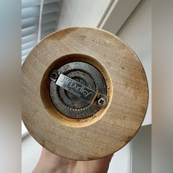 12" Tall Mr. Dudley Wooden Pepper Mill Grinder - Picture 3 of 5